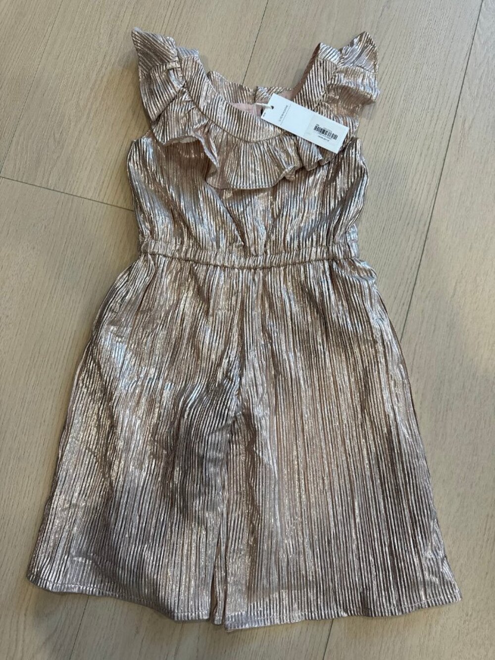 NWT Janie and Jack Dress 12-18M Rose Gold - Picture 3 of 6